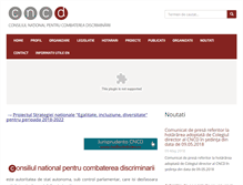 Tablet Screenshot of cncd.org.ro
